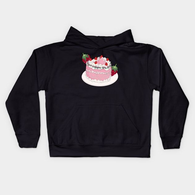 Piece 'A Cake! Kids Hoodie by albertanroadkill